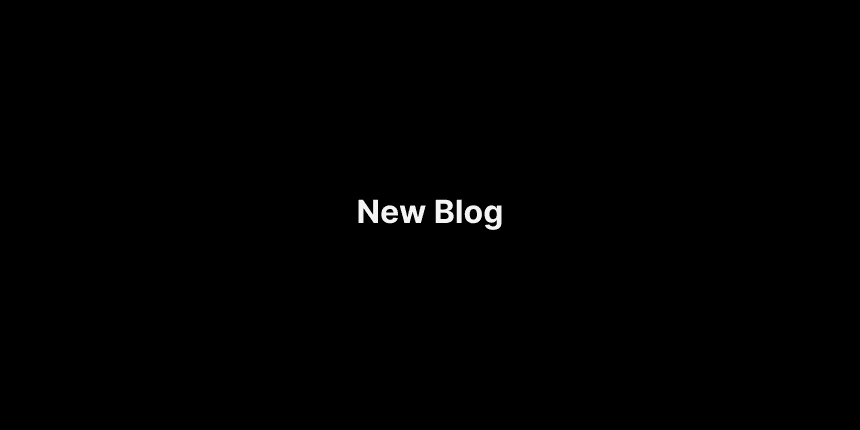 New Blog